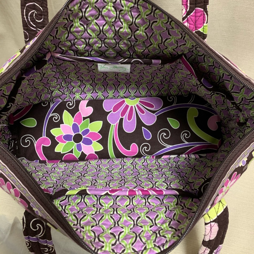 Vera Bradley Purple Punch/Totally Turq 2 Bag combo - Picture 5 of 8